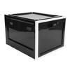 Fridge Lock Box Plastic Multifunctional Convenient Lockable Food Storage Cabinet for Home Black and