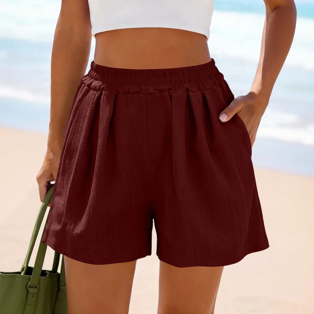 Women's Wide Sports Casual Loose Fashion Pocket Shorts