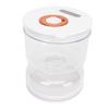 Pickle Jar with Strainer Flip Fork Date Record Hourglass Tight Sealing Dry Wet Separation Food Storage Container for Olives Kitchen
