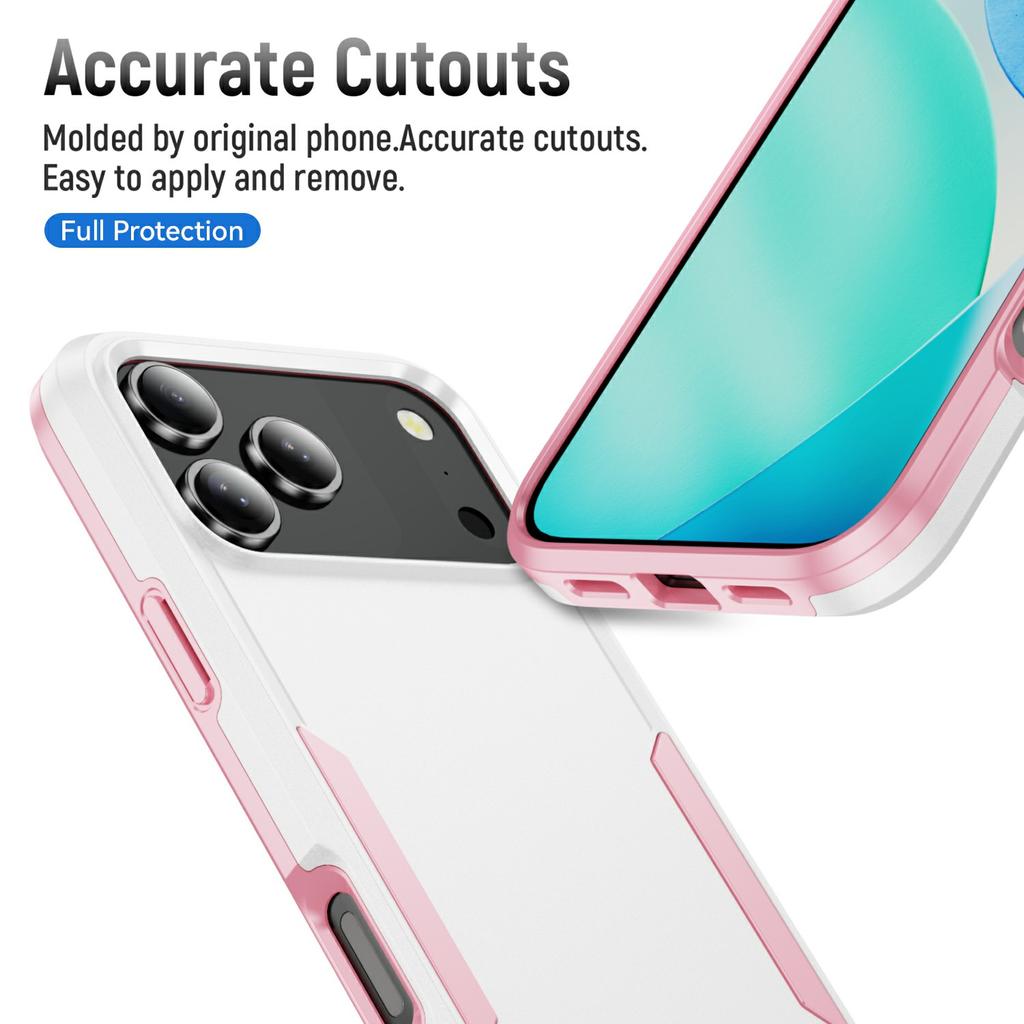 For iPhone 17 Pro Case PC + TPU Military Grade Drop Protective Phone Cover
