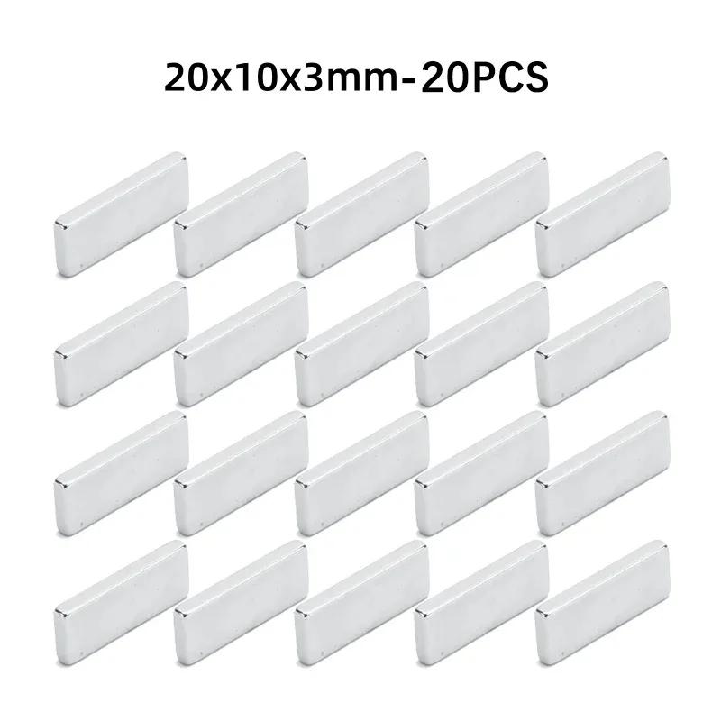 10x5x3 15x5x3 20x10x3mm 200PCS Block Rectangular Neodymium Magnets  Strip Magnet Strong