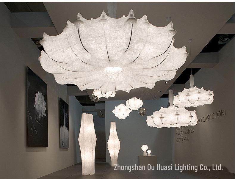 Nordic Minimalist Italian Silk Pendant Lamp for Living Room, Dining Room, Bedroom, and Villa
