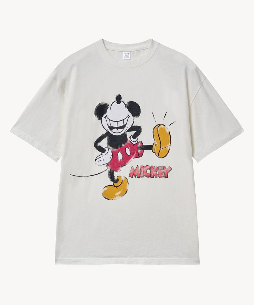 VTWO Vintage Washed Swag _Mickey_ T-Shirt (White)