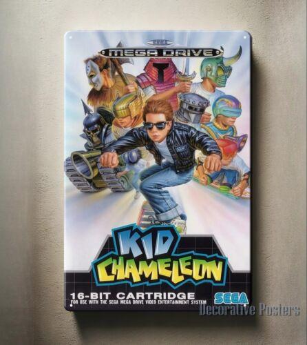 Kid Chameleon Mega Drive Ретро Видеоигра Металлическая Пластина Жестяной Знак 2030см 20x30cm（7.8x11.8inch）