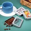 8/13/22pcs Metal Tin Boxes with Lids Transparent Top Rectangular Storage Containers for Candles Candy Gifts Ointments Treasures