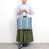 Nananoel Molly Unevenly Dyed Denim Big Tote Bag 2513311010 Denim (090)