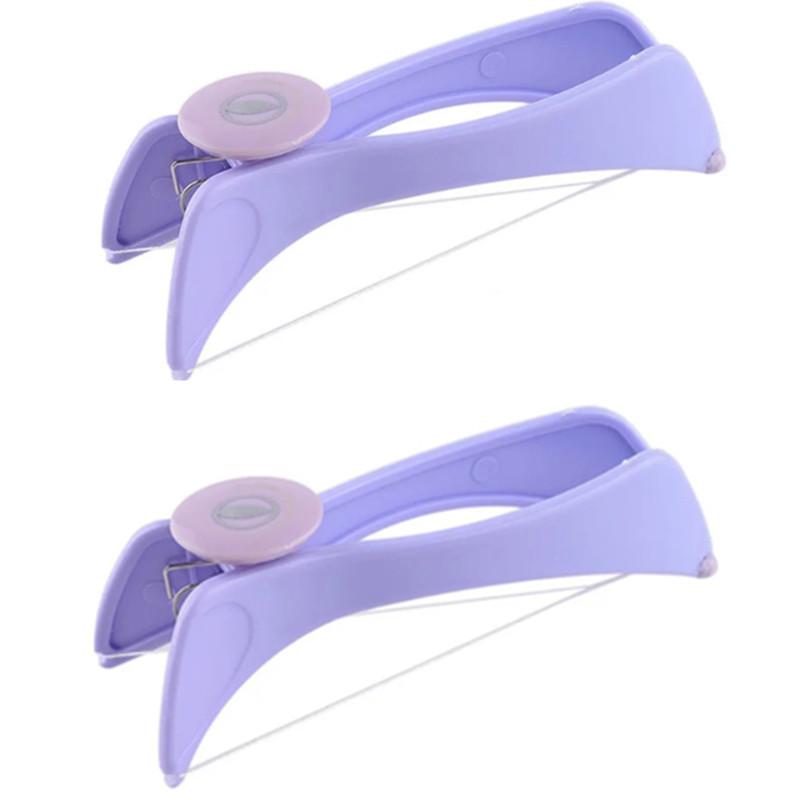 Portable 1PC Face Defeatherer For Cheek Eyebrow Women Hair Removal Epilator Facial Hair Remover Spring Threading Makeup Tool