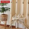 1PC European Luxury Versatile Semi Blackout Embroidered Comfortable Curtains and Sheer Curtains  for Living Room Bedroom Home Decor Nuan Series