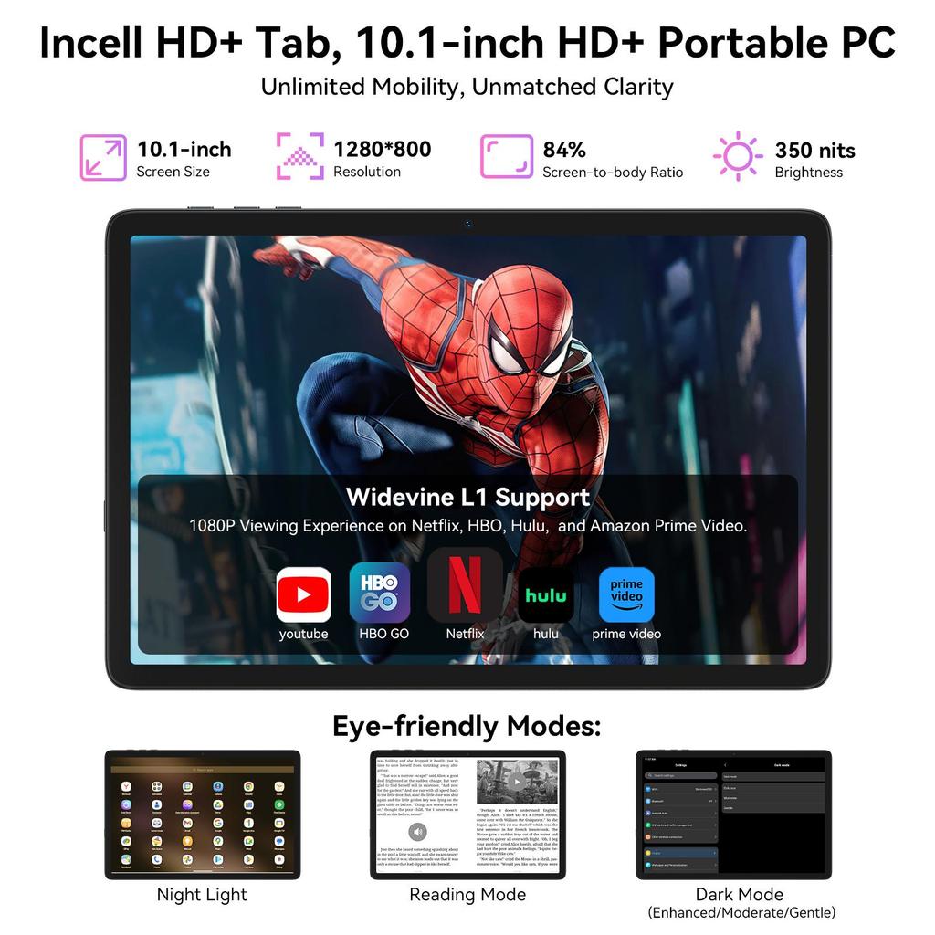 【新品未開封】Android15 256GB TABWEE T20 TABWEE T20 Android 15 24GB RAM 256GB ROM Tablet 10.1 Inches