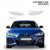 For BMW i4 G26   2 Pcs Car Headlight Protective Film Transparent Smoked Black TPU Sticker