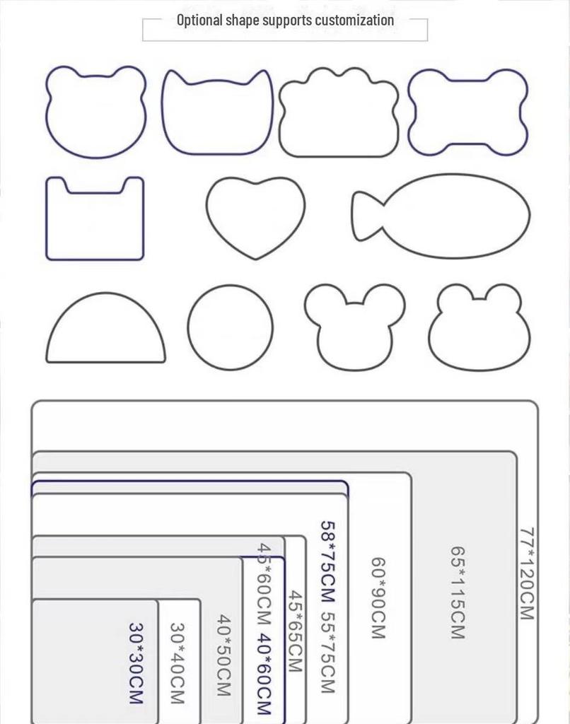 Mata EVA dla kotów i psów Cross-Border: Odporna na zachlapanie, dwuwarstwowa ściółka