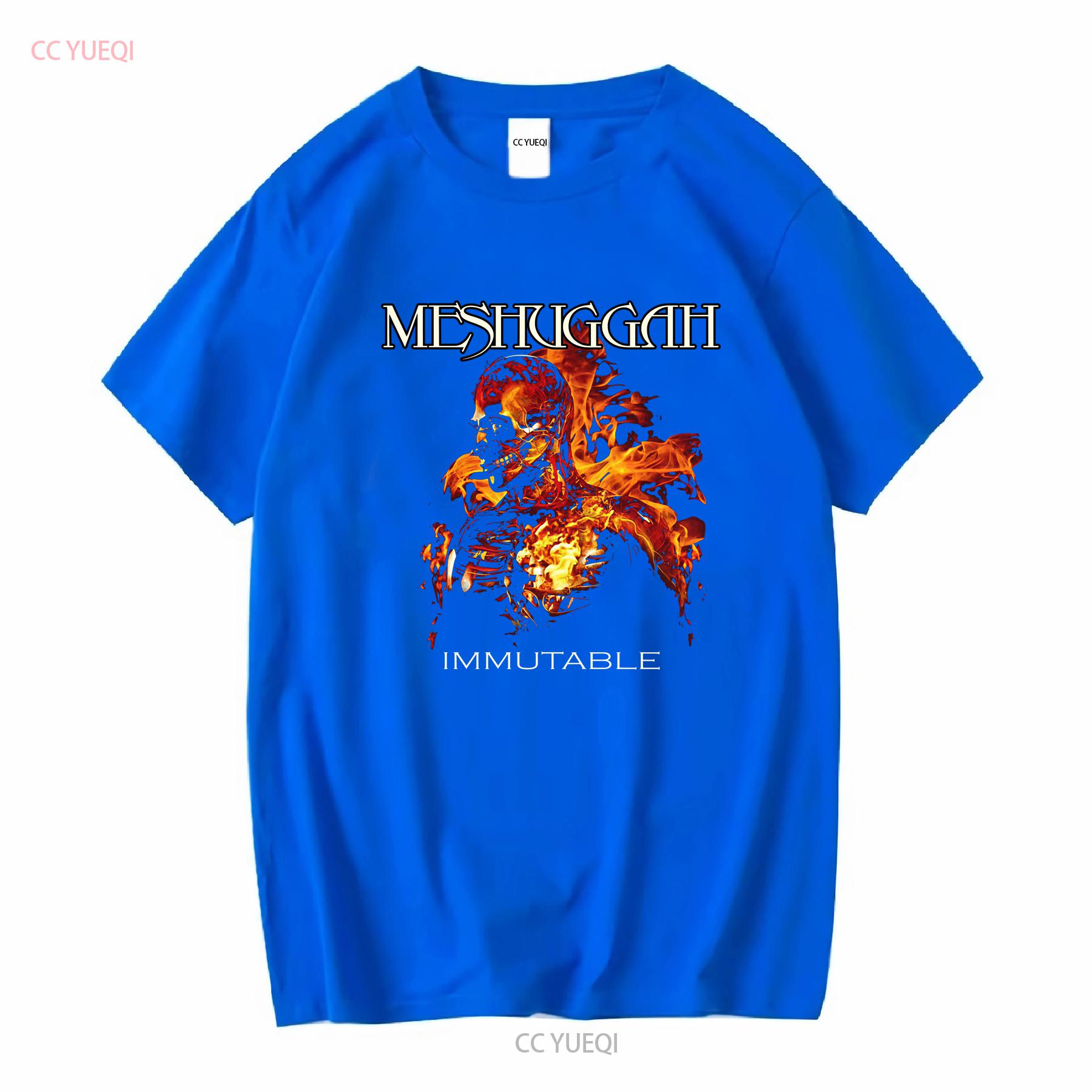 NEW Meshuggah Immutable Head Black All Size S 5XL T Shirt vintage Washed Breathable homme graphic Comfortable Casual Slightly S