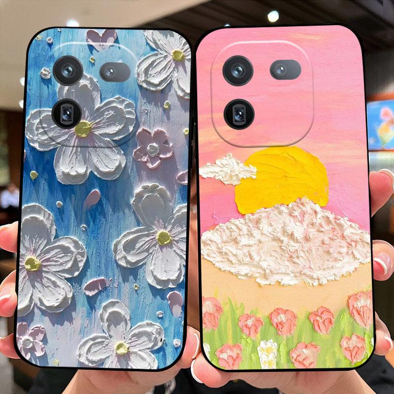 Case For iQOO 12 Pro 5G Cute Cartoon Fashion Shockproof Soft Silicone TPU Phone Bumper Cover For Vivo iQOO 12 Phone Fundas Bags