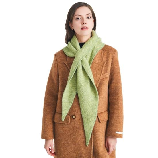Women Knitting Shawl Wrap Solid Color Triangle Striped Knotted Poncho Blanket Autumn Winter Universal Size Scarf Cardigan