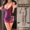 Sexy lingerie purple sister pure desire suspender hollow lace transparent bed sexy flirting