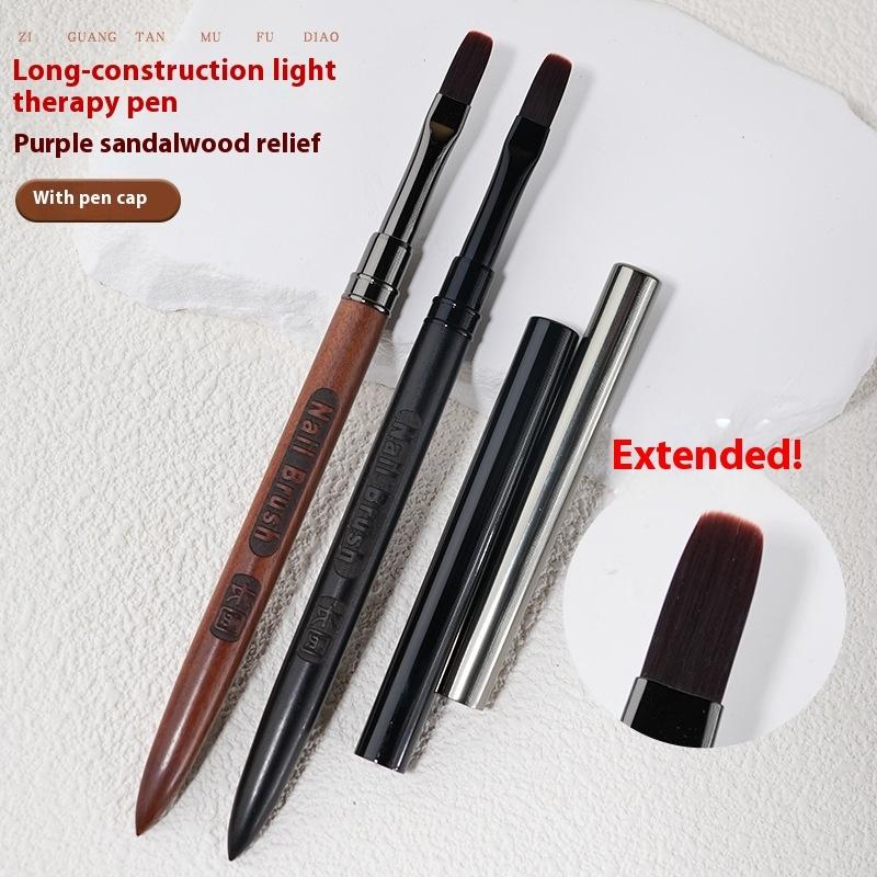 Sandelholz Detail Nagellackstift Verlängerter Pinsel Nagelaufbau Stift Hochwertiger Malstift Nagel Phototherapie Stift Nagelwerkzeuge