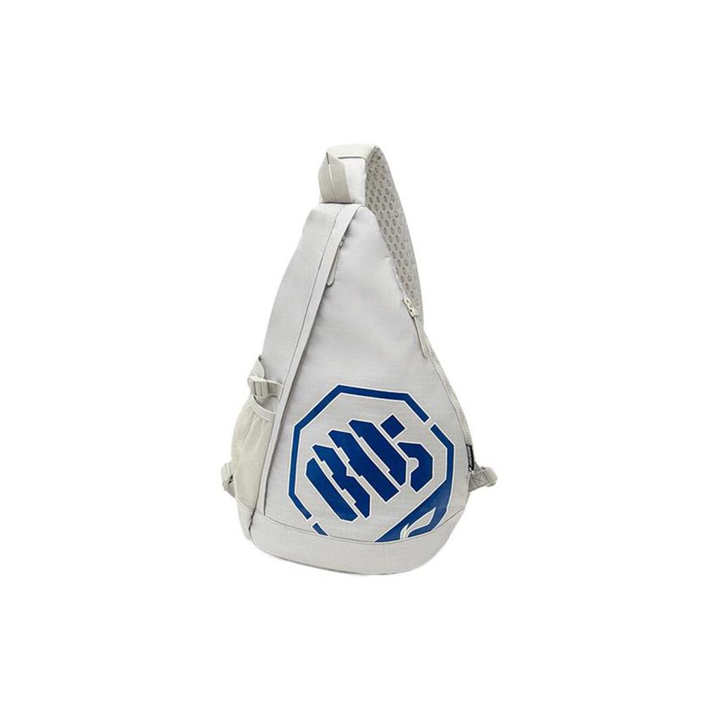 New LiNing Polyester Sports Bag, Shoulder Bag, Crossbody Bag, Sling Bag Regular Unisex White ABDT097-2