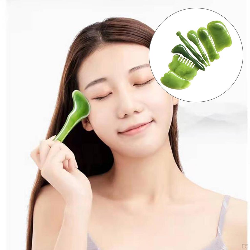 Scraping Tool Set Resin Scraper Small Shave Facial Skin Lifting Pulling Bar Massage Combs