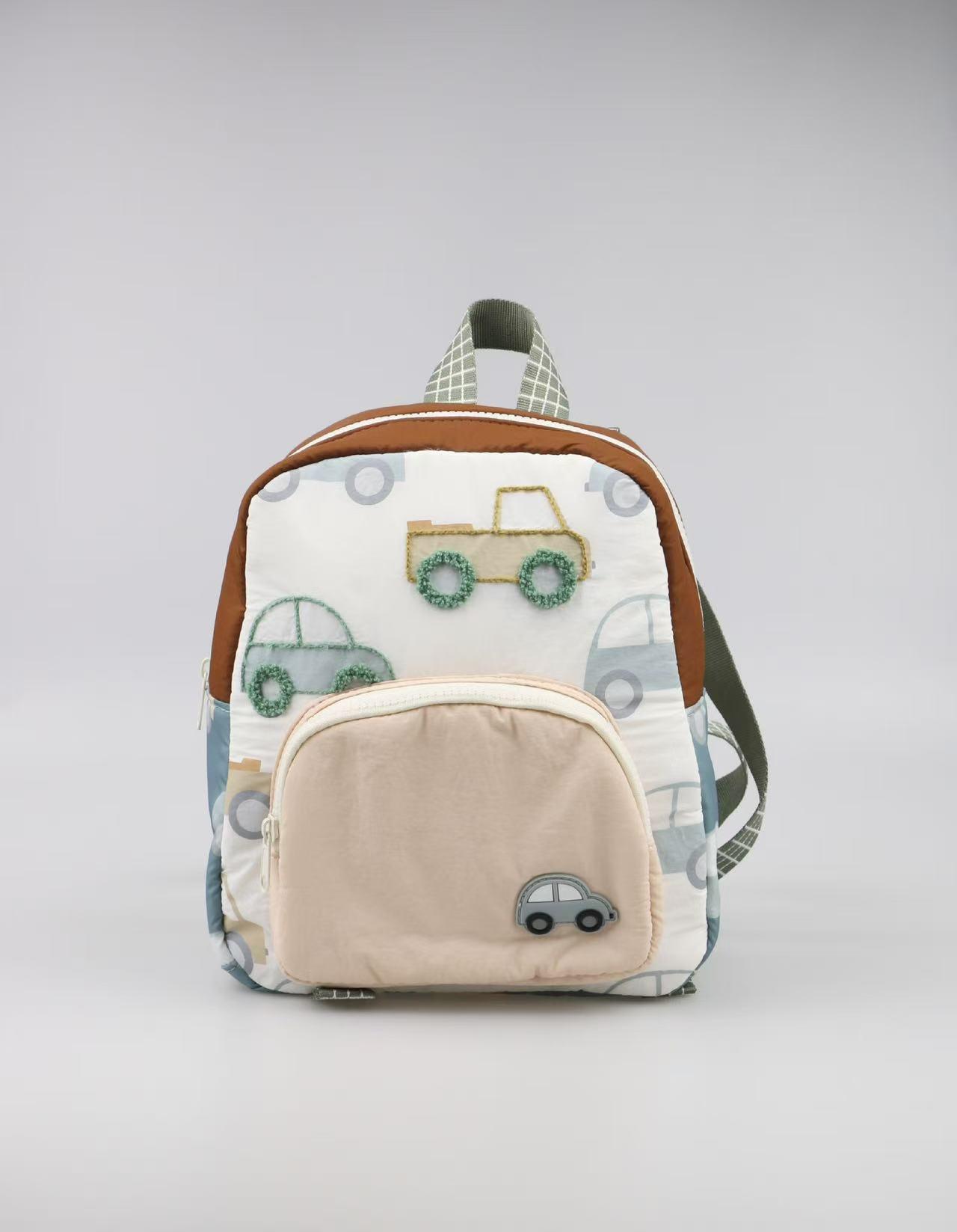 Cartoon Embroidery Kids  Backpack - Cute Small Bag for Kindergarten Boys & Girls