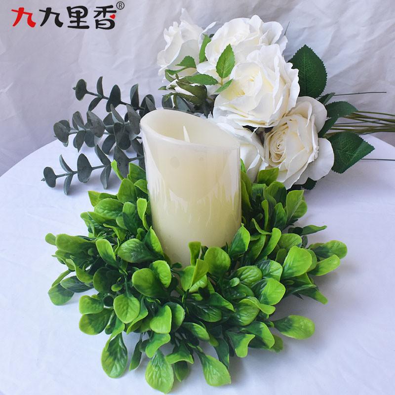 American Mini Simulation Wreath Eucalyptus Wreath Bodhi Fruit Wreath Table Party Decoration Wreath