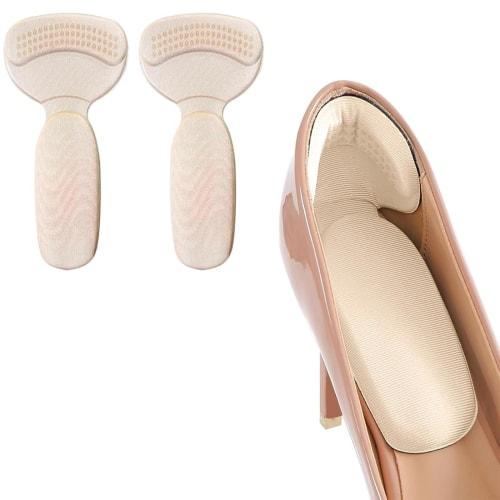 LUYING Anti-Chafing Heel Pads, T-Shaped, for Shoes, Heels, Anti-Blister Pads, Protective Pads, Anti-Slip, Adjustable Shoe Size, Cuttable to Fit Most S