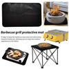 BBQ Brannsikker Matte for Utendørs Grill Dobbeltsidig Silikonbelegg Vanntett Oljebestandig Grillmatte Innendørs Peismatte BBQ Gulvbeskytter