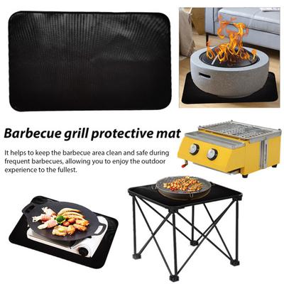 BBQ Ohnivzdorná podložka pro venkovní gril Oboustranný silikonový povlak Vodotěsná