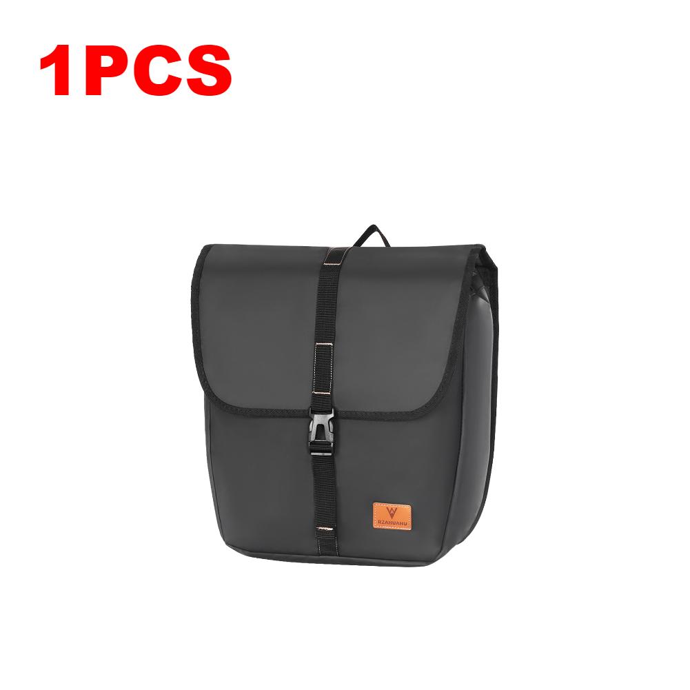 1/2PCS Bicycle Rear Seat Bag Waterproof Bicycle Saddle Bag With Handle Bike Rack Tail Bag Outdoor Riding Rear Seat Panniers Pack