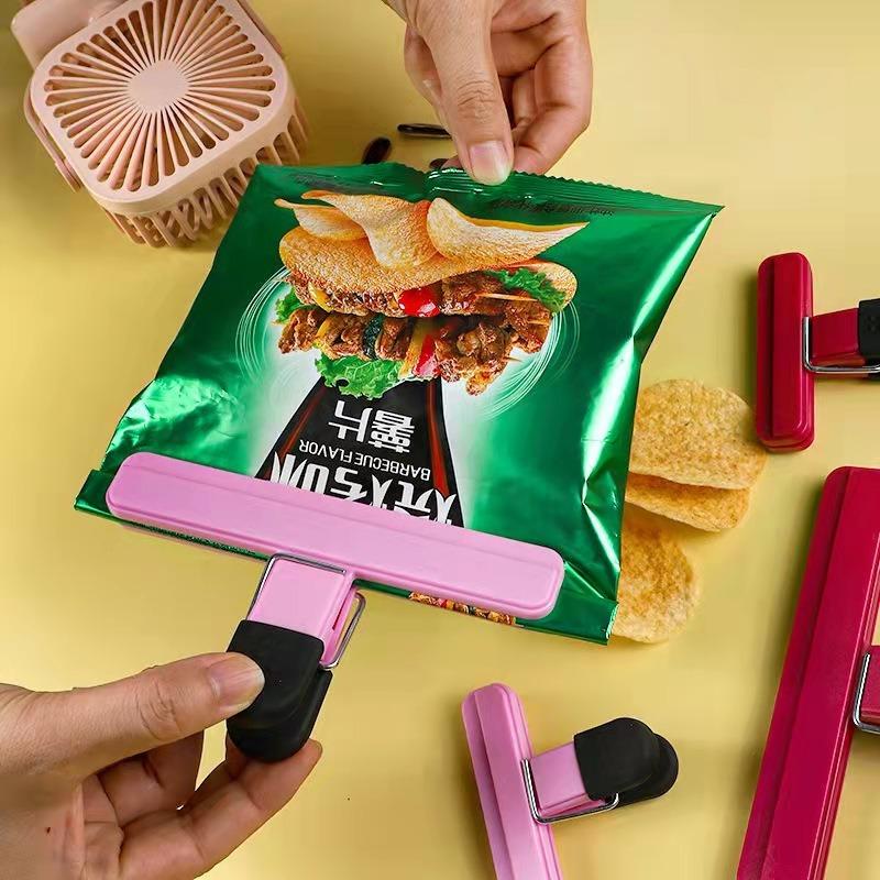 Portable T-type Kitchen Food Sealing Clip Plastic Bag Moisture Proof Leak Proof Freezer Bag Clips Clips for Food Bags DJ001