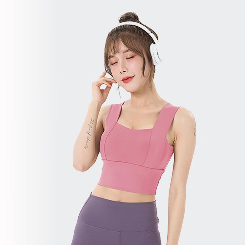 High-Impact Wide Strap Yoga Sports Bra