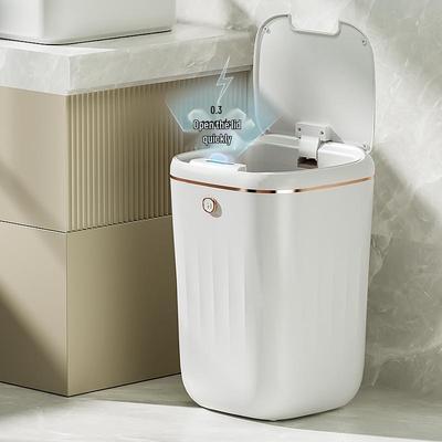Πλήρως Αυτόματος Έξυπνος Κάδος Απορριμμάτων με Αδιάβροχο Καπάκι για Σπίτι & Κουζίνα 2023 (Μεγάλο)