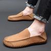 Taglie Forti 38-48 Mocassini da Uomo in Vera Pelle Pelle di Mucca Scarpe Casual da Uomo Morbidi Comodi Mocassini Cuciti a Mano Scarpe da Guida