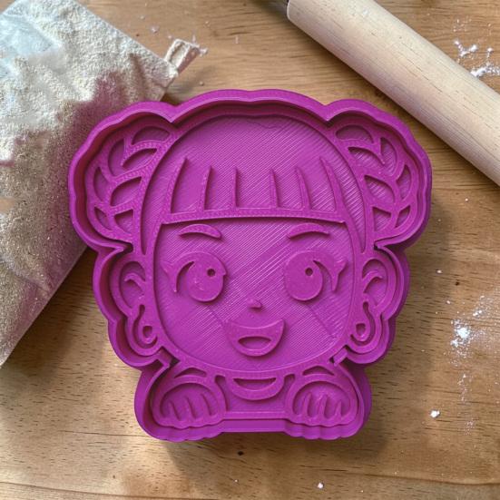 3D Printed Cookie Cutter & Stamp Set PLA Baking Mold for Themed Cookies Fondant Chocolate Easy-Release Party Dessert Molds