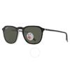 Ray Ban Polarized Green Square Unisex Sunglasses Rb2203 919 58 52