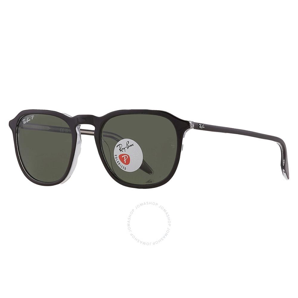 Ray Ban Polarized Green Square Unisex Sunglasses Rb2203 919 58 52