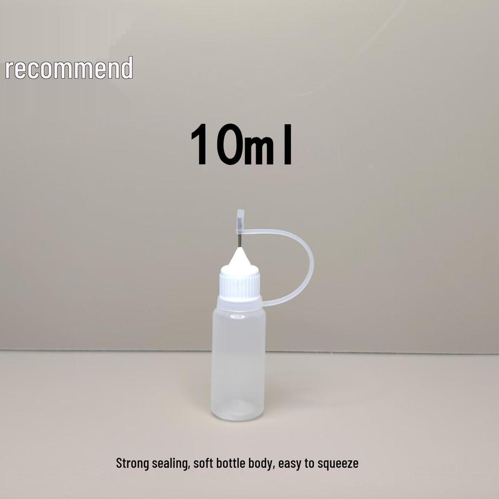 10ml Tragbare Plastikflasche zum Abfüllen von Nagellackentferner, E-Liquid, Tätowierfarbe und Pigmenten