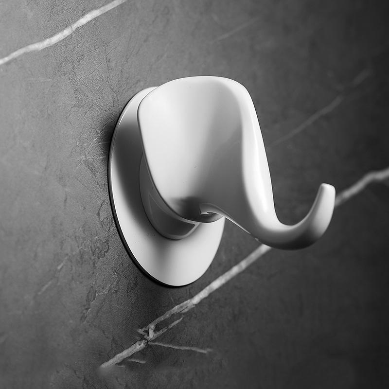 Gratis Nagel Wit Dierenhaak Creatieve Badkamer Handdoekhaak Wandhanghaak Herten Geweien Hangerrek Wanddecoratie Accessoires