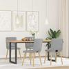 Dining Room Chairs 4 Pcs Cloud Grey Fabric