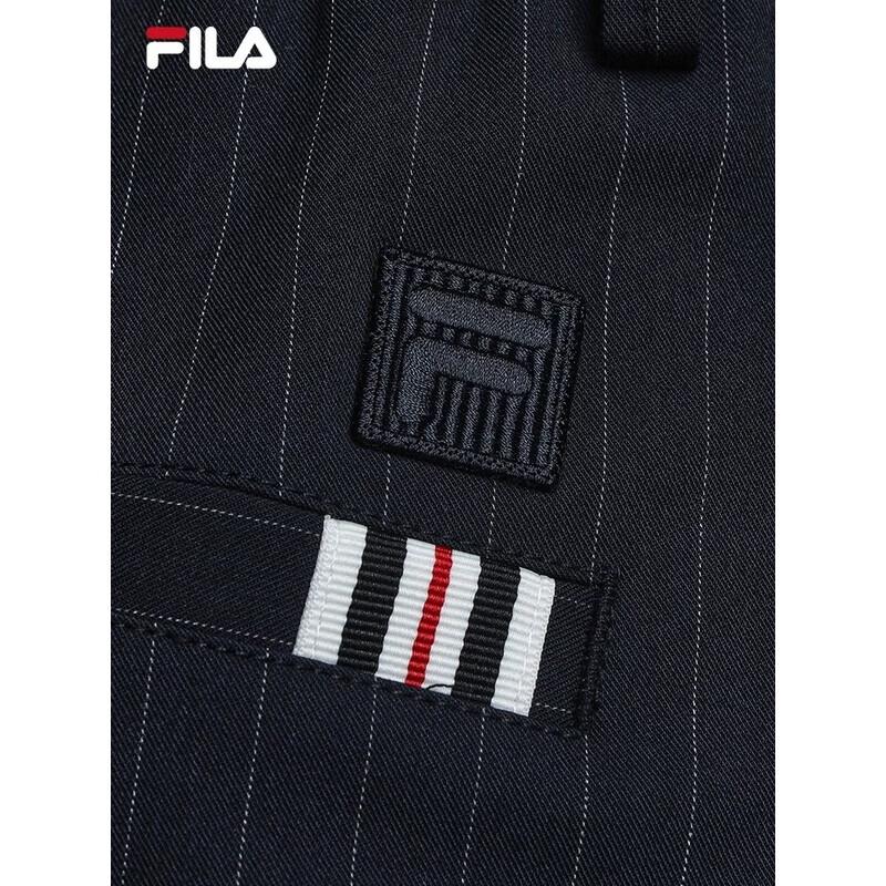FILA Men's Striped Loose Straight Casual Trousers