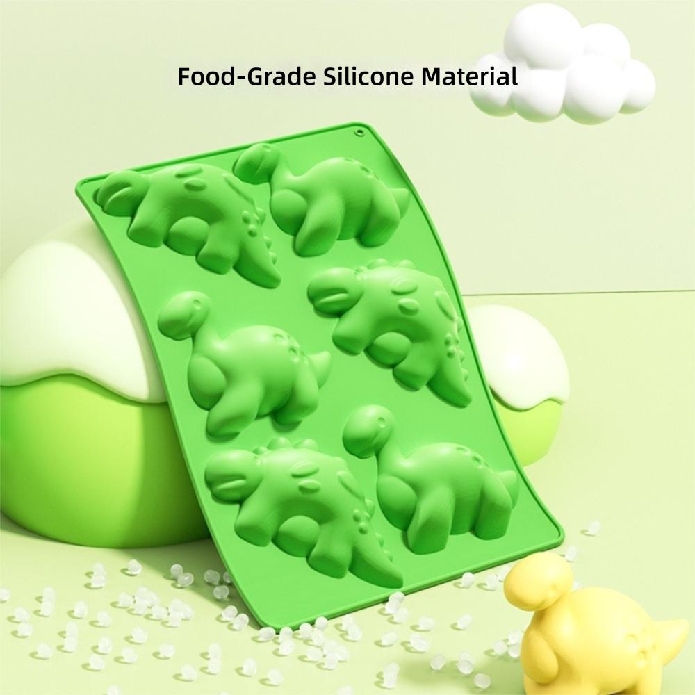 No-Stick Silicone Molds Cute Cartoon Dinosaur Molds Durable Baking Molds  Cake Decoration