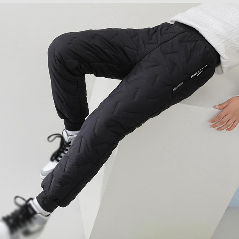 Mädchen Winter Warm Mode Kaschmir Baumwolle Hosen für Jungen im Alter von 3-12 Jahren Kinder Lässig Wasserdicht Verdicken Sweatpants Kinderkleidung