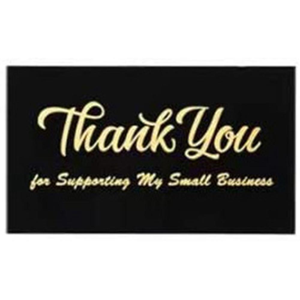 Bookmark Christmas Postcard Black White Thank You Bride X096