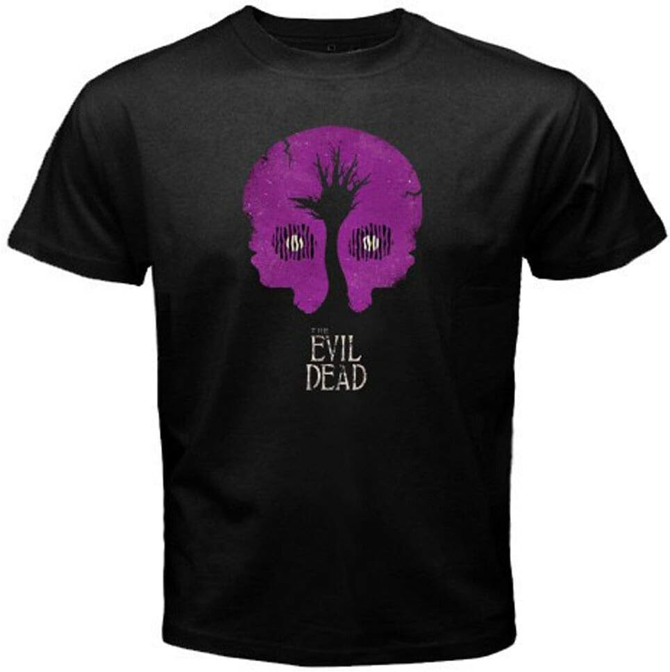 New The Evil Dead Horror Movie Skull Like Logo Men s Black T-Shirt Size S to 3XL XS чёрный