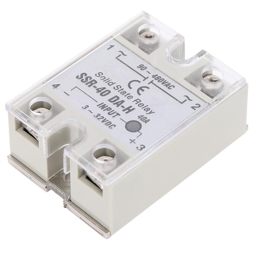 

Solid State Relay DC AC SSR With Non Contact Switch High Quality SSR-40A DA H 90-480VAC Other
