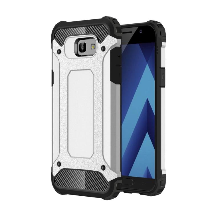 

For Galaxy A5 / A520 Tough Armor TPU + PC Phone Case срібний