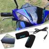 Motocyklové USB vyhřívané gripy 1 pár řídítka s přepínači regulace teploty, odnímatelný ohřívač řídítek, zimní příslušenství