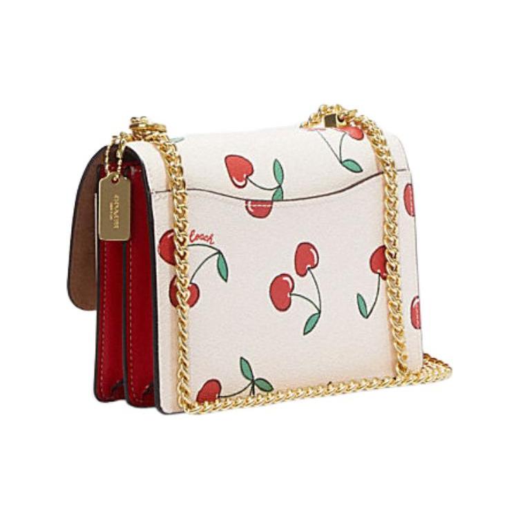 COACH Klare Cow Leather Crossbody Bags Small Women's White CE656-IMCAH
