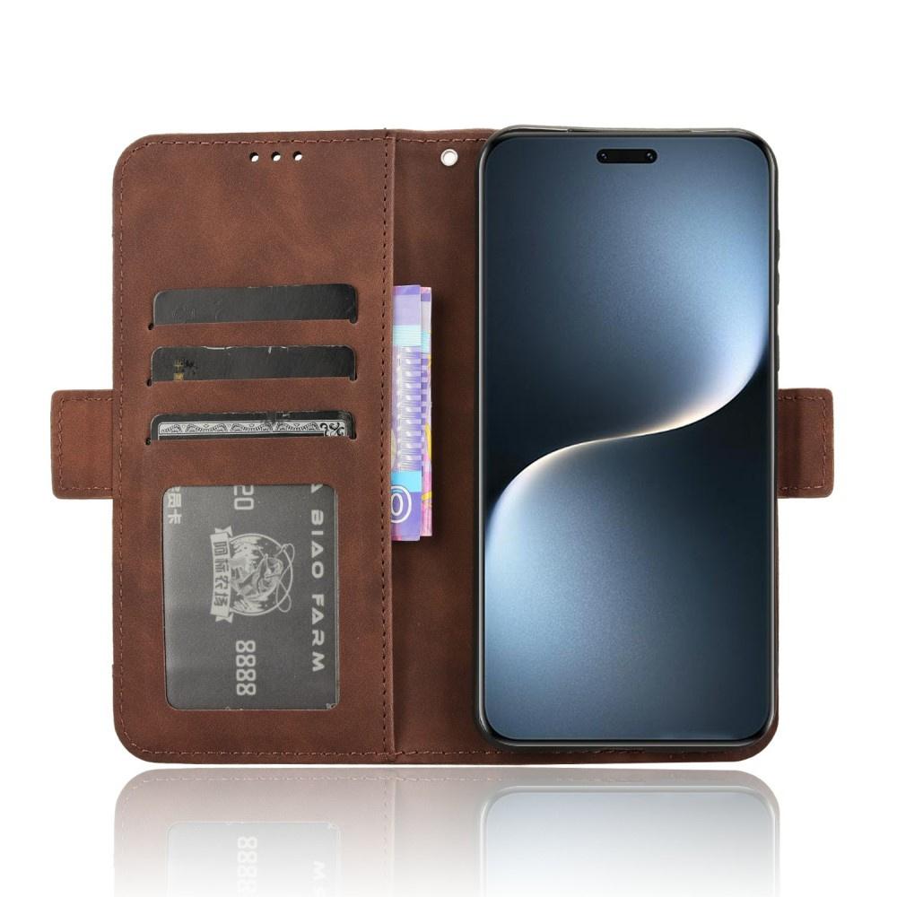 Honor Magic 7 Pro Flip Case, Card Slot, Brown
