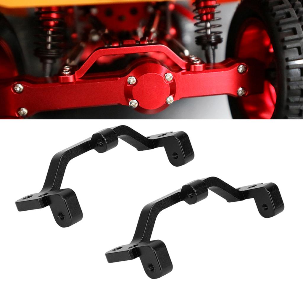 Aluminum Alloy Front and Rear Rod Mount Fit for MN D90 MN 99 MN 91 FJ 45 Upgrade Parts(Black 1PC )