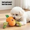 Dog Chew Toy Stuffed Vegetable Toy, Interactive Squeaky Plush Carrot Eggplant Pet Anxiety Relief Green Pepper with Rope Arm for Tug-of-war,